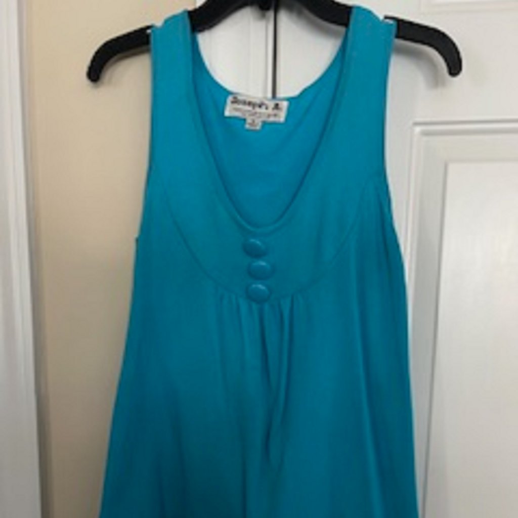 Womens Top Brand Joseph A Blue Sleeveless Small